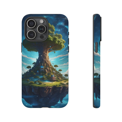 Mystical Tree Phone Case, Tough Cases, Unique Phone Cover, Magical Landscape, Gift for Nature Lovers, Protective Case, Whimsical Design