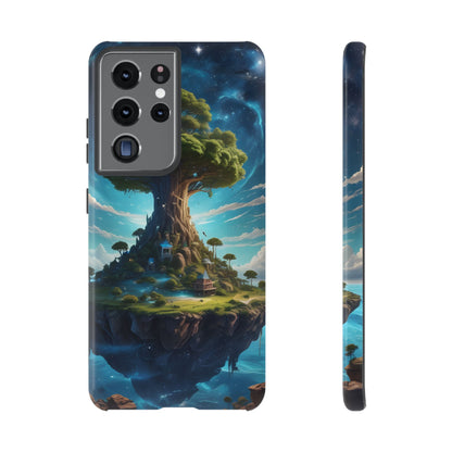 Mystical Tree Phone Case, Tough Cases, Unique Phone Cover, Magical Landscape, Gift for Nature Lovers, Protective Case, Whimsical Design