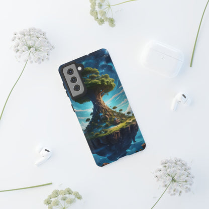 Mystical Tree Phone Case, Tough Cases, Unique Phone Cover, Magical Landscape, Gift for Nature Lovers, Protective Case, Whimsical Design