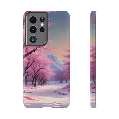 Cherry Blossom Phone Case, Spring Aesthetic, Tough Phone Cover, Floral Design, Nature Lover Gift, Sakura Case