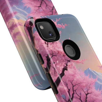 Cherry Blossom Phone Case, Spring Aesthetic, Tough Phone Cover, Floral Design, Nature Lover Gift, Sakura Case