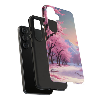 Cherry Blossom Phone Case, Spring Aesthetic, Tough Phone Cover, Floral Design, Nature Lover Gift, Sakura Case