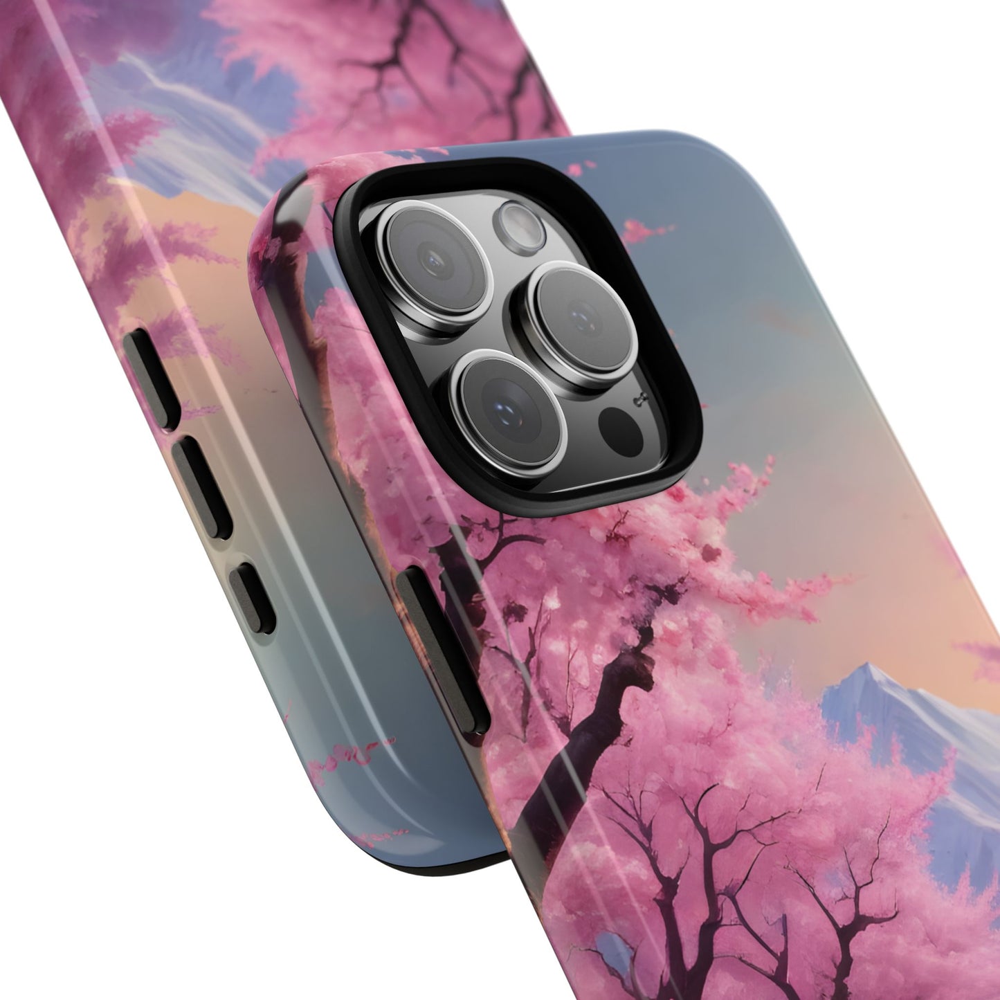 Funda para teléfono con diseño de flor de cerezo, estética primaveral, funda resistente para teléfono, diseño floral, regalo para amantes de la naturaleza, funda Sakura.