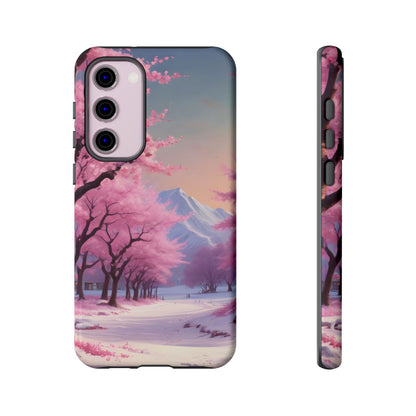 Cherry Blossom Phone Case, Spring Aesthetic, Tough Phone Cover, Floral Design, Nature Lover Gift, Sakura Case