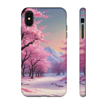 Cherry Blossom Phone Case, Spring Aesthetic, Tough Phone Cover, Floral Design, Nature Lover Gift, Sakura Case
