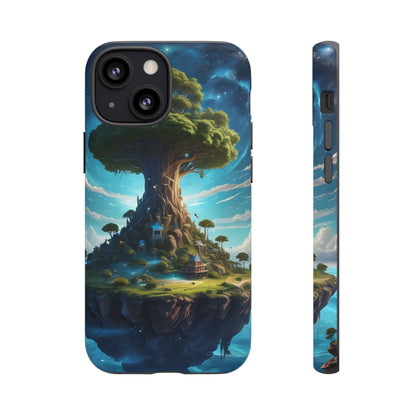 Mystical Tree Phone Case, Tough Cases, Unique Phone Cover, Magical Landscape, Gift for Nature Lovers, Protective Case, Whimsical Design