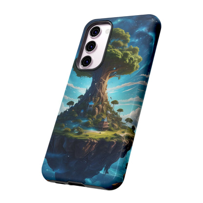Mystical Tree Phone Case, Tough Cases, Unique Phone Cover, Magical Landscape, Gift for Nature Lovers, Protective Case, Whimsical Design