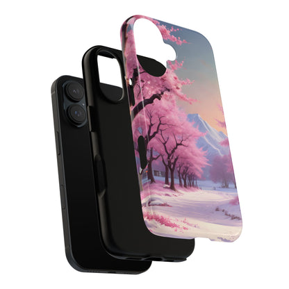 Cherry Blossom Phone Case, Spring Aesthetic, Tough Phone Cover, Floral Design, Nature Lover Gift, Sakura Case
