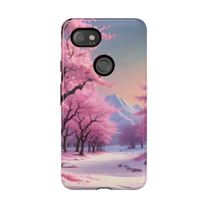 Cherry Blossom Phone Case, Spring Aesthetic, Tough Phone Cover, Floral Design, Nature Lover Gift, Sakura Case