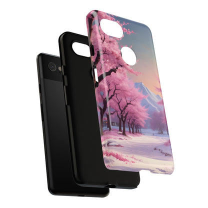 Cherry Blossom Phone Case, Spring Aesthetic, Tough Phone Cover, Floral Design, Nature Lover Gift, Sakura Case