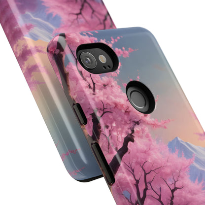 Cherry Blossom Phone Case, Spring Aesthetic, Tough Phone Cover, Floral Design, Nature Lover Gift, Sakura Case