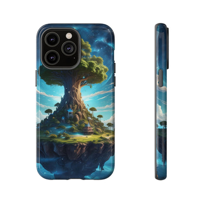 Mystical Tree Phone Case, Tough Cases, Unique Phone Cover, Magical Landscape, Gift for Nature Lovers, Protective Case, Whimsical Design