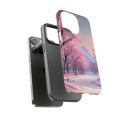 Cherry Blossom Phone Case, Spring Aesthetic, Tough Phone Cover, Floral Design, Nature Lover Gift, Sakura Case