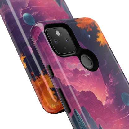 Psychedelic Astronaut Phone Case, Galaxy Space Theme, Tough Cases for Men & Women, Unique Gifts for Tech Lovers, Stylish Accessories, Cosmic Decor