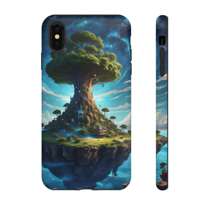 Mystical Tree Phone Case, Tough Cases, Unique Phone Cover, Magical Landscape, Gift for Nature Lovers, Protective Case, Whimsical Design