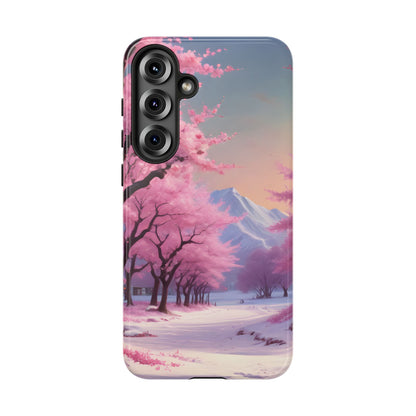 Cherry Blossom Phone Case, Spring Aesthetic, Tough Phone Cover, Floral Design, Nature Lover Gift, Sakura Case
