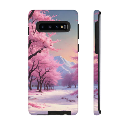 Cherry Blossom Phone Case, Spring Aesthetic, Tough Phone Cover, Floral Design, Nature Lover Gift, Sakura Case