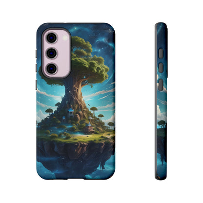 Mystical Tree Phone Case, Tough Cases, Unique Phone Cover, Magical Landscape, Gift for Nature Lovers, Protective Case, Whimsical Design