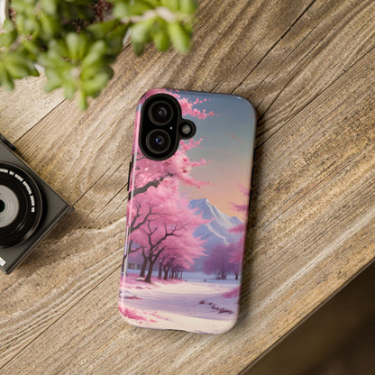 Cherry Blossom Phone Case, Spring Aesthetic, Tough Phone Cover, Floral Design, Nature Lover Gift, Sakura Case