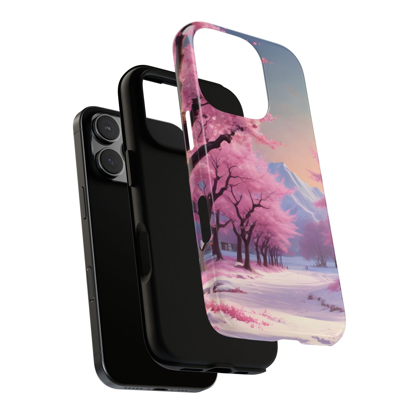 Funda para teléfono con diseño de flor de cerezo, estética primaveral, funda resistente para teléfono, diseño floral, regalo para amantes de la naturaleza, funda Sakura.