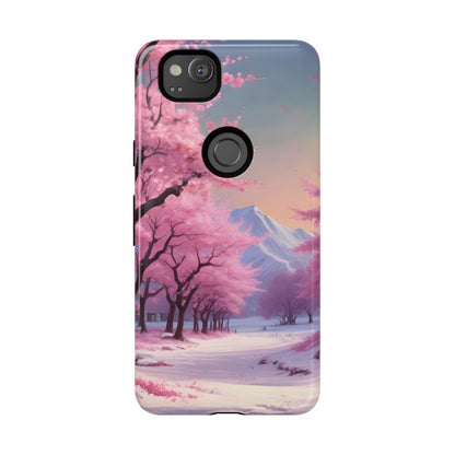 Cherry Blossom Phone Case, Spring Aesthetic, Tough Phone Cover, Floral Design, Nature Lover Gift, Sakura Case