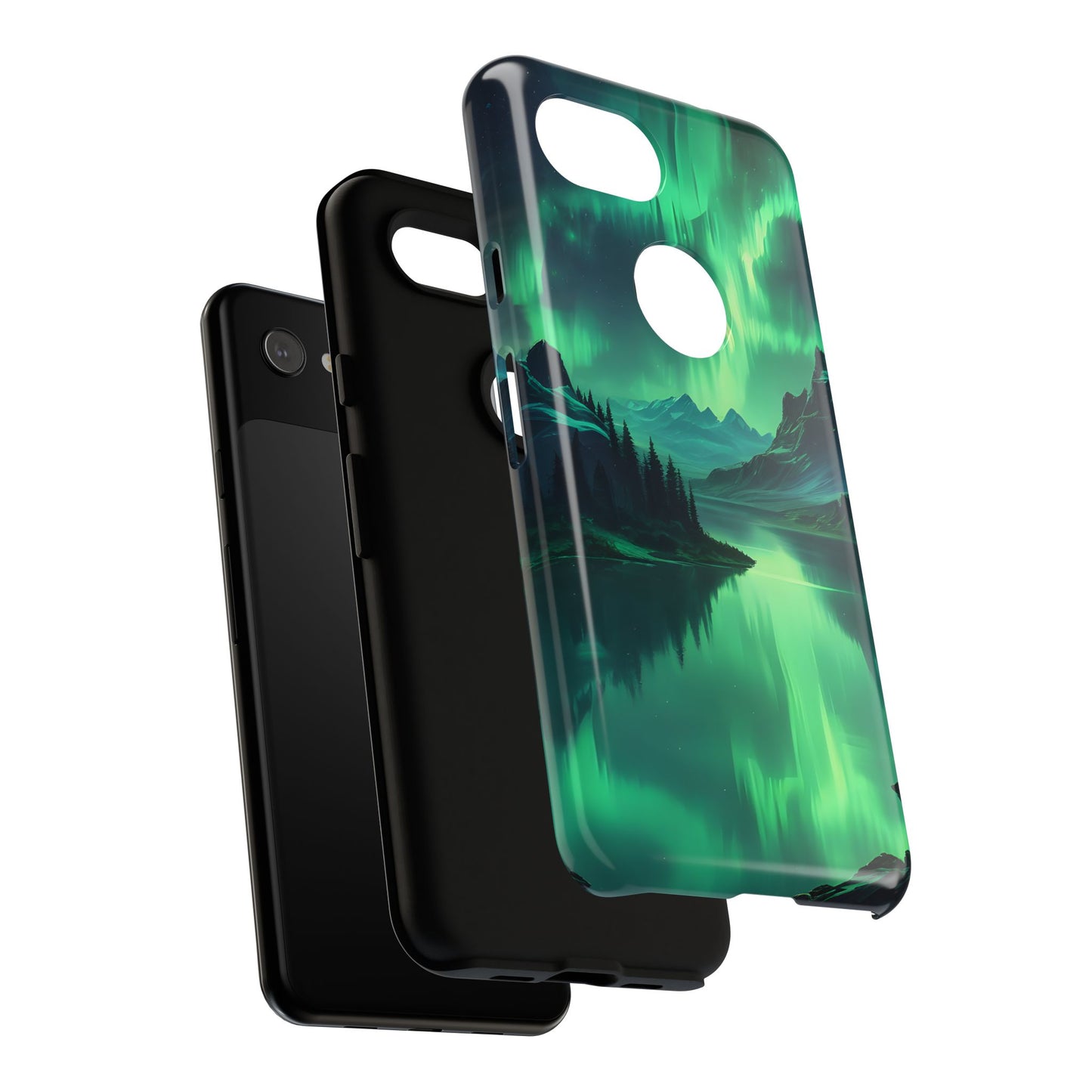 Carcasa para teléfono Aurora Boreal, carcasas resistentes para amantes de la naturaleza, funda para teléfono con arte celestial, regalo único para amigos amantes de la naturaleza, compatible [...]
