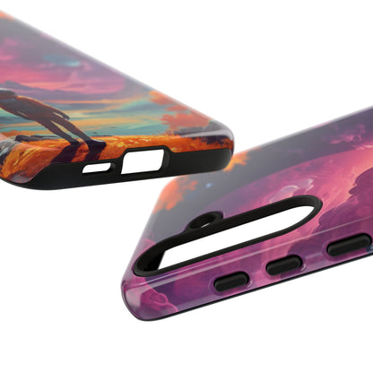 Psychedelic Astronaut Phone Case, Galaxy Space Theme, Tough Cases for Men & Women, Unique Gifts for Tech Lovers, Stylish Accessories, Cosmic Decor