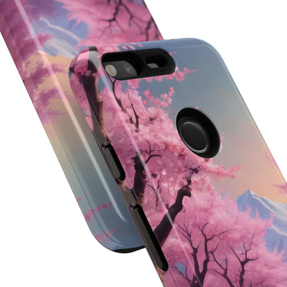 Cherry Blossom Phone Case, Spring Aesthetic, Tough Phone Cover, Floral Design, Nature Lover Gift, Sakura Case