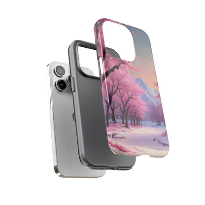 Cherry Blossom Phone Case, Spring Aesthetic, Tough Phone Cover, Floral Design, Nature Lover Gift, Sakura Case