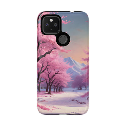 Cherry Blossom Phone Case, Spring Aesthetic, Tough Phone Cover, Floral Design, Nature Lover Gift, Sakura Case