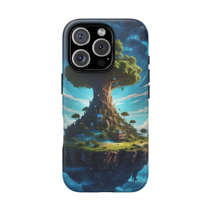 Mystical Tree Phone Case, Tough Cases, Unique Phone Cover, Magical Landscape, Gift for Nature Lovers, Protective Case, Whimsical Design