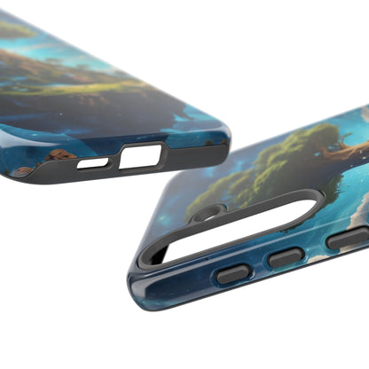 Mystical Tree Phone Case, Tough Cases, Unique Phone Cover, Magical Landscape, Gift for Nature Lovers, Protective Case, Whimsical Design