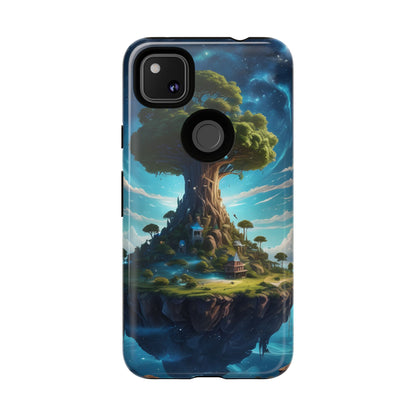 Mystical Tree Phone Case, Tough Cases, Unique Phone Cover, Magical Landscape, Gift for Nature Lovers, Protective Case, Whimsical Design