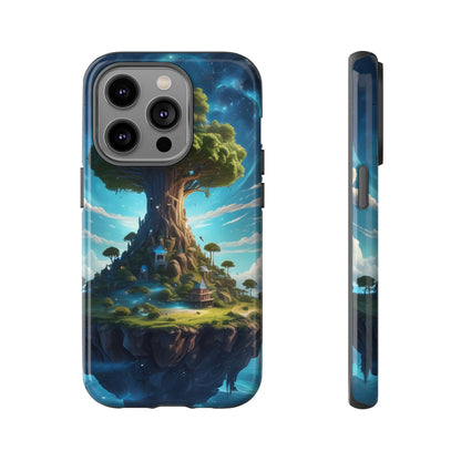 Mystical Tree Phone Case, Tough Cases, Unique Phone Cover, Magical Landscape, Gift for Nature Lovers, Protective Case, Whimsical Design