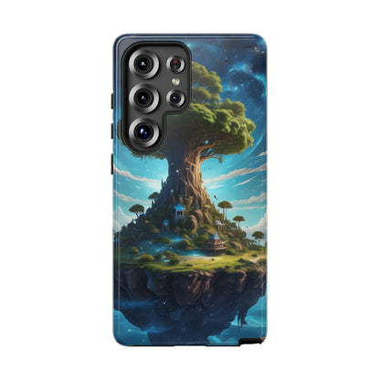 Mystical Tree Phone Case, Tough Cases, Unique Phone Cover, Magical Landscape, Gift for Nature Lovers, Protective Case, Whimsical Design
