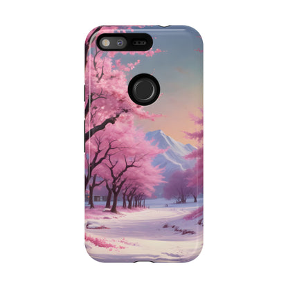 Cherry Blossom Phone Case, Spring Aesthetic, Tough Phone Cover, Floral Design, Nature Lover Gift, Sakura Case