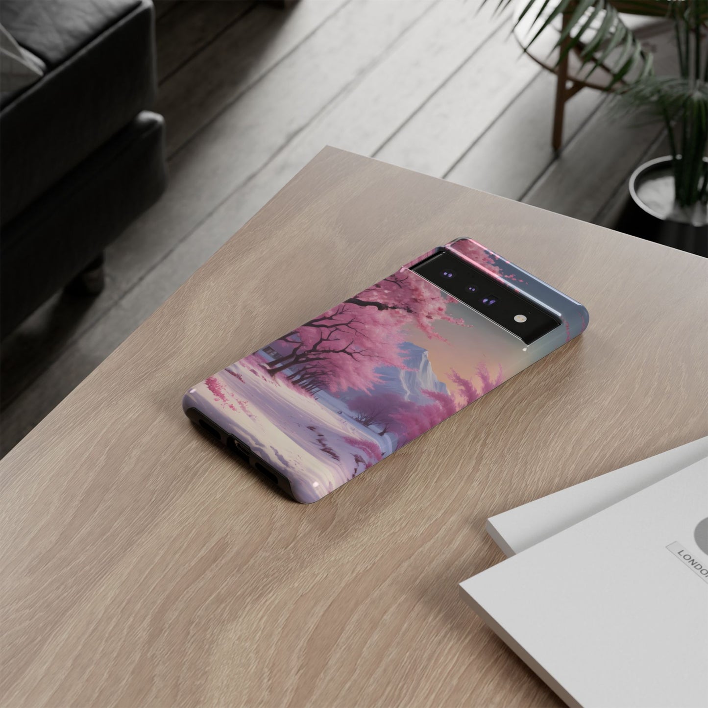 Funda para teléfono con diseño de flor de cerezo, estética primaveral, funda resistente para teléfono, diseño floral, regalo para amantes de la naturaleza, funda Sakura.