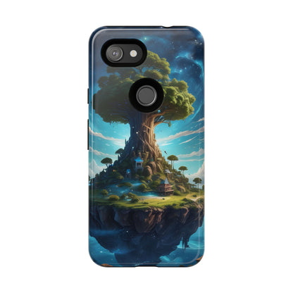 Mystical Tree Phone Case, Tough Cases, Unique Phone Cover, Magical Landscape, Gift for Nature Lovers, Protective Case, Whimsical Design