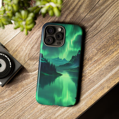 Aurora Borealis Phone Case, Tough Cases for Nature Lovers, Celestial Art Phone Cover, Unique Gift for Outdoorsy Friends, Compatible [...]