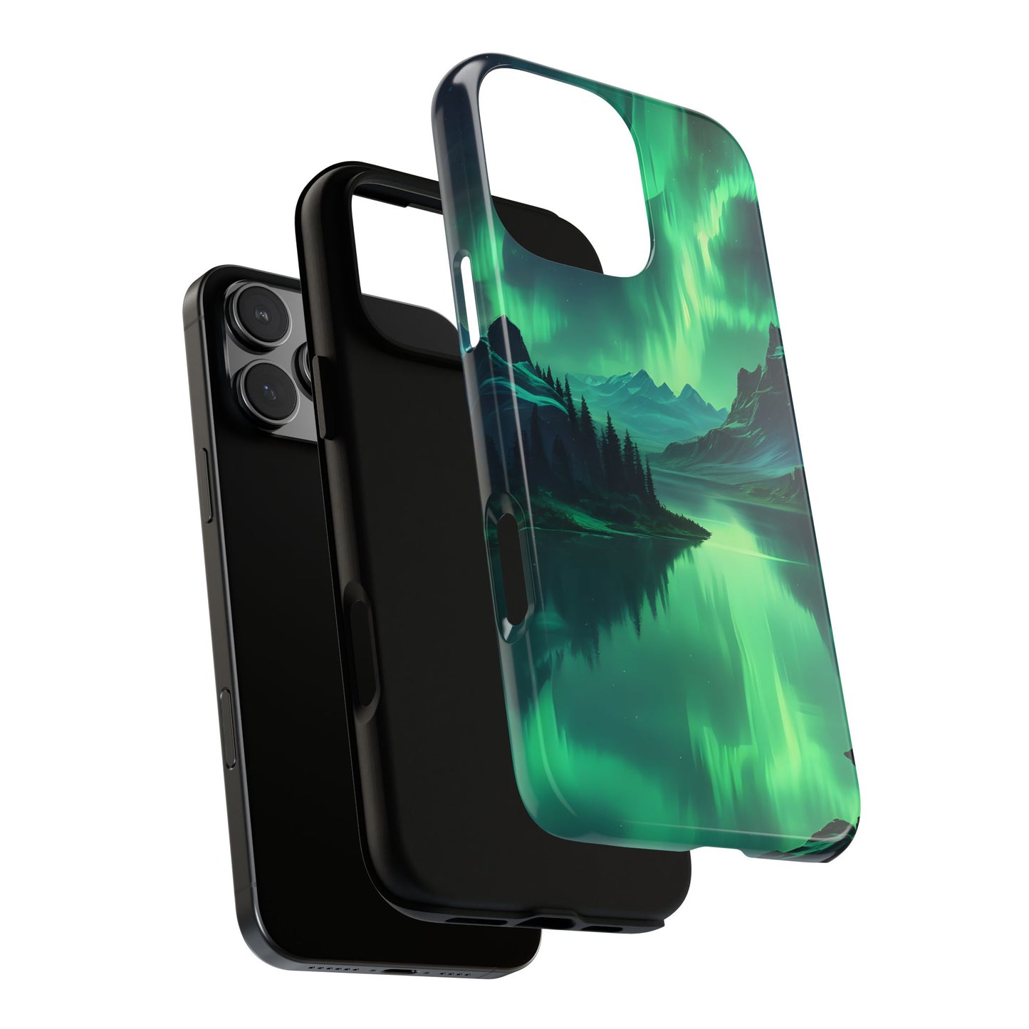 Carcasa para teléfono Aurora Boreal, carcasas resistentes para amantes de la naturaleza, funda para teléfono con arte celestial, regalo único para amigos amantes de la naturaleza, compatible [...]