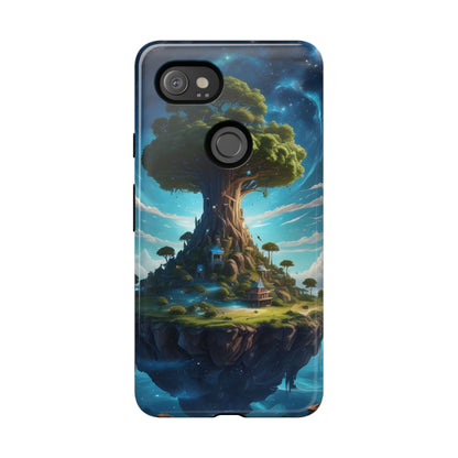 Mystical Tree Phone Case, Tough Cases, Unique Phone Cover, Magical Landscape, Gift for Nature Lovers, Protective Case, Whimsical Design