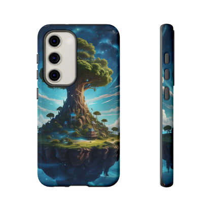Mystical Tree Phone Case, Tough Cases, Unique Phone Cover, Magical Landscape, Gift for Nature Lovers, Protective Case, Whimsical Design