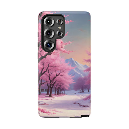 Cherry Blossom Phone Case, Spring Aesthetic, Tough Phone Cover, Floral Design, Nature Lover Gift, Sakura Case