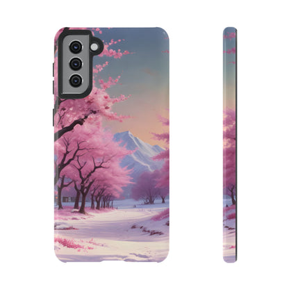 Cherry Blossom Phone Case, Spring Aesthetic, Tough Phone Cover, Floral Design, Nature Lover Gift, Sakura Case