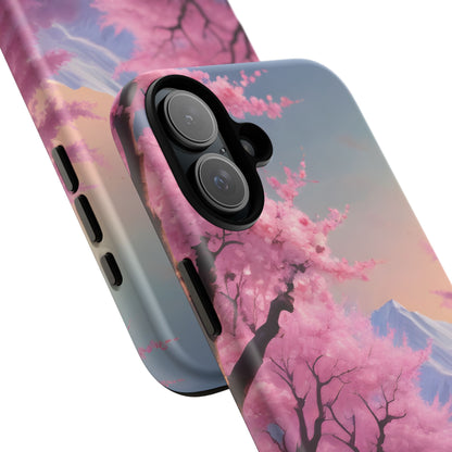 Cherry Blossom Phone Case, Spring Aesthetic, Tough Phone Cover, Floral Design, Nature Lover Gift, Sakura Case