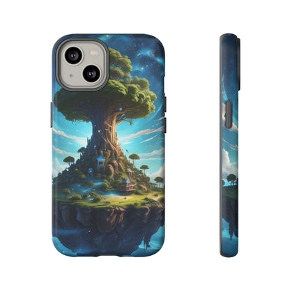Mystical Tree Phone Case, Tough Cases, Unique Phone Cover, Magical Landscape, Gift for Nature Lovers, Protective Case, Whimsical Design
