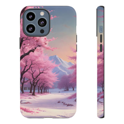 Cherry Blossom Phone Case, Spring Aesthetic, Tough Phone Cover, Floral Design, Nature Lover Gift, Sakura Case