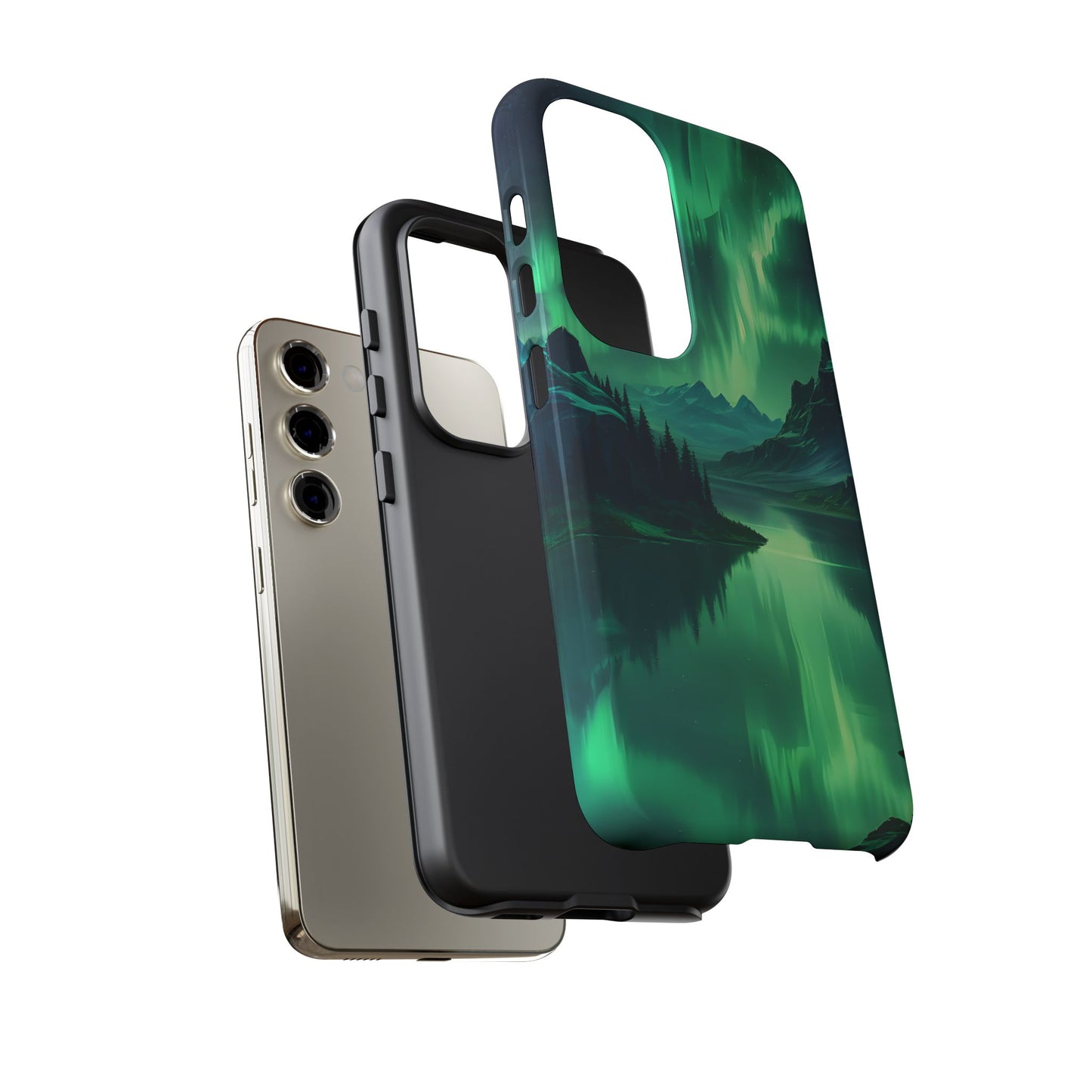 Carcasa para teléfono Aurora Boreal, carcasas resistentes para amantes de la naturaleza, funda para teléfono con arte celestial, regalo único para amigos amantes de la naturaleza, compatible [...]