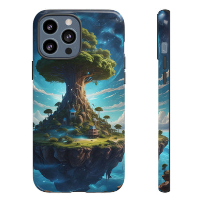 Mystical Tree Phone Case, Tough Cases, Unique Phone Cover, Magical Landscape, Gift for Nature Lovers, Protective Case, Whimsical Design