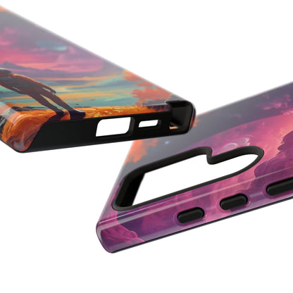 Psychedelic Astronaut Phone Case, Galaxy Space Theme, Tough Cases for Men & Women, Unique Gifts for Tech Lovers, Stylish Accessories, Cosmic Decor